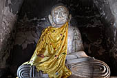 Antique Buddha image, Kakku Buddhist Ruins. Shan State in Myanmar (Burma).